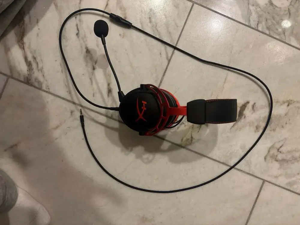 HyperX Cloud Alpha Wired Professional Gaming Headset with Mic - Red/Black